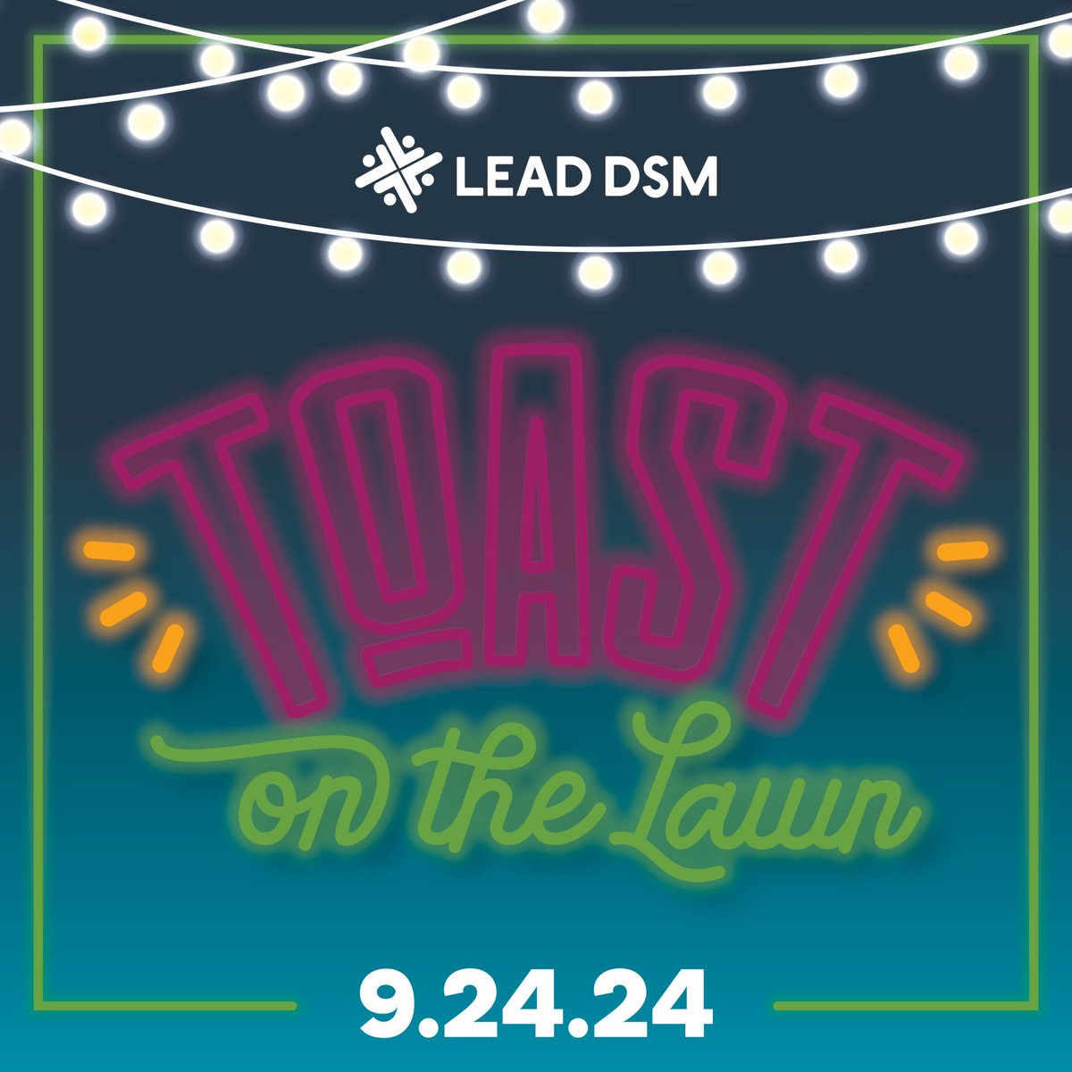 It’s just 1 WEEK until Toast on the Lawn, our all-alumni reunion &amp; fundraiser on 9/24. Sync your watches &amp; get registered! Find all the details at leaddsm.org/events. P.S. Join the 1982 Society &amp; donate if you can. It’s very demure, very mindful, &amp; very much appreciated!