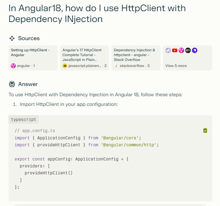 RalphLavelle's tweet image. After 16 years guess I'm finished with Stack Overflow. Google too, for that matter @perplexity_ai #webdev #Angular18