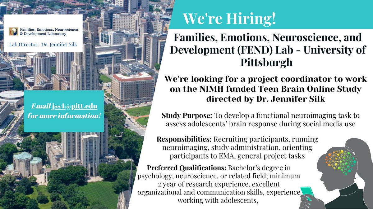 Project coordinator candidates should email me at jss4@pitt.edu