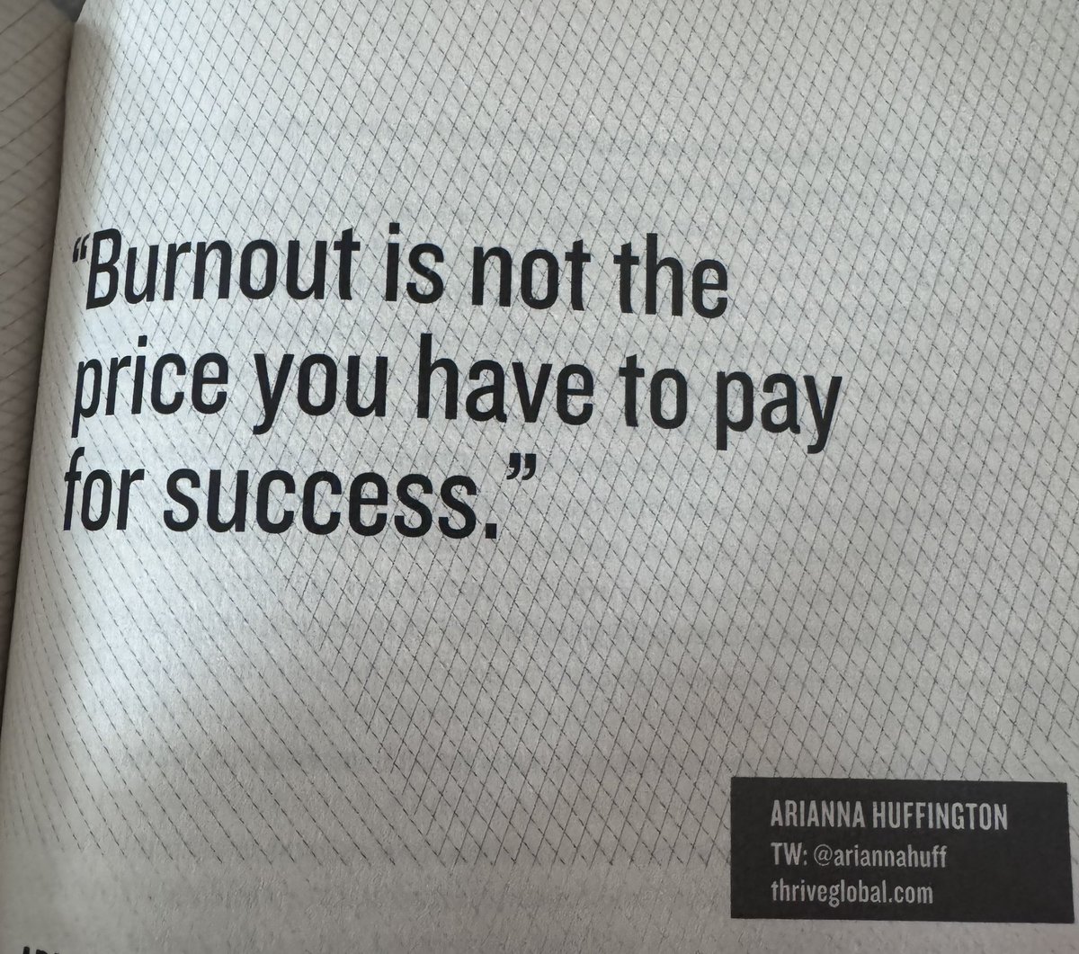 Someone needs to read this today. 

<a href="/ariannahuff/">Arianna Huffington</a> from Tribe of Mentors