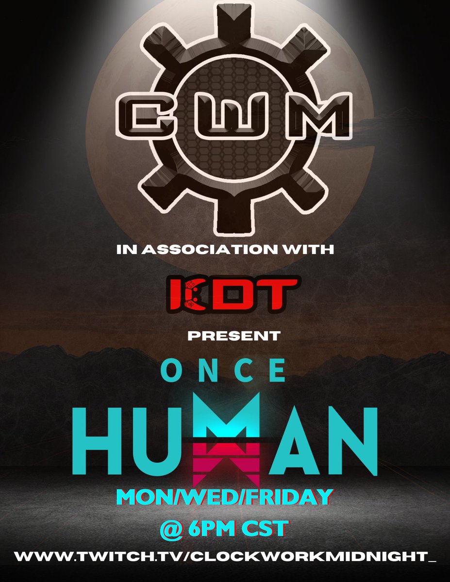 ClockworkMidnt's tweet photo. #twitchgaming #oncehuman #kdtgaming #jayeveryday https://t.co/LVSDwaB7fq