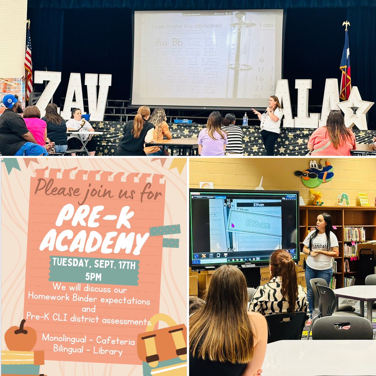 RubalcadoN's tweet photo. Thank you @ZavalaMagnet for having @ECISD_EarlyEd at your PreK Parent Academy! Key parent expectations and tips were shared to ensure a successful school year for our little learners. ππ #PreKSuccess #ParentAcademy #ParentTeacherPartnership https://t.co/KbpyKpt7tL