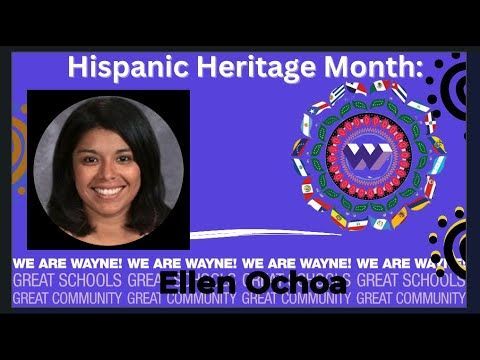 As part of our Hispanic Heritage Month celebration video series, Ms. Yael Kendall, EL Teacher at Wayne Achieve Virtual Academy, shares about herself and highlights the life and achievements of Astronaut Ellen Ochoa. #WeAreWayne #GreatSchools #GreatCommunity
