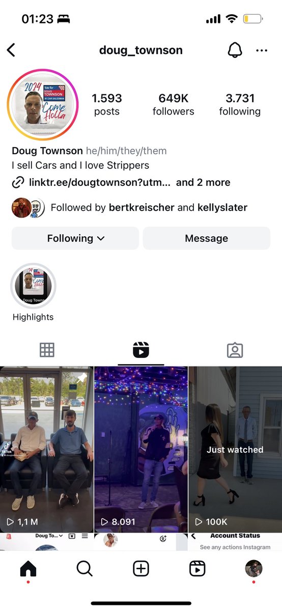 jlbertoaones's tweet photo. I defy you to find me an insta bio with more aura than this #comeholla https://t.co/0R1DgvZ5xp