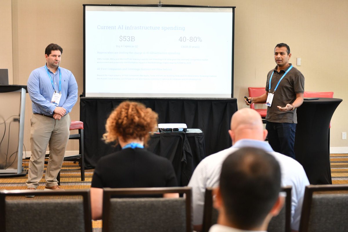 Kauffman Fellows (@kauffmanfellows) on Twitter photo Boom or Bust: Where is AI infrastructure spending headed? Appreciate <a href="/srinivos/">Srini Ananth</a> (KF23) and Joe Dormani (KF29) for their insightful analysis and predictions on AI spending. #KFSummit Boom or Bust: Where is AI infrastructure spending headed? Appreciate <a href="/srinivos/">Srini Ananth</a> (KF23) and Joe Dormani (KF29) for their insightful analysis and predictions on AI spending. #KFSummit
