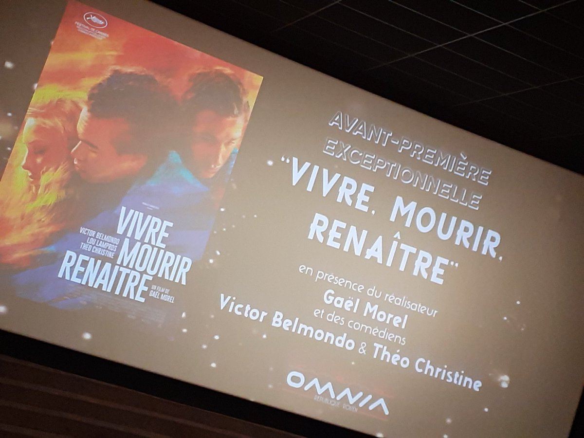 GuillaumeBatai2's tweet image. Quel film ! Merci @OmniaRep pour ce geyser émotionnel ! 
#Vivre Mourir Renaitre. En présence du réalisateur @Gaelmorel, ainsi que des acteurs @VictorBelmondo et @TheoChristine.