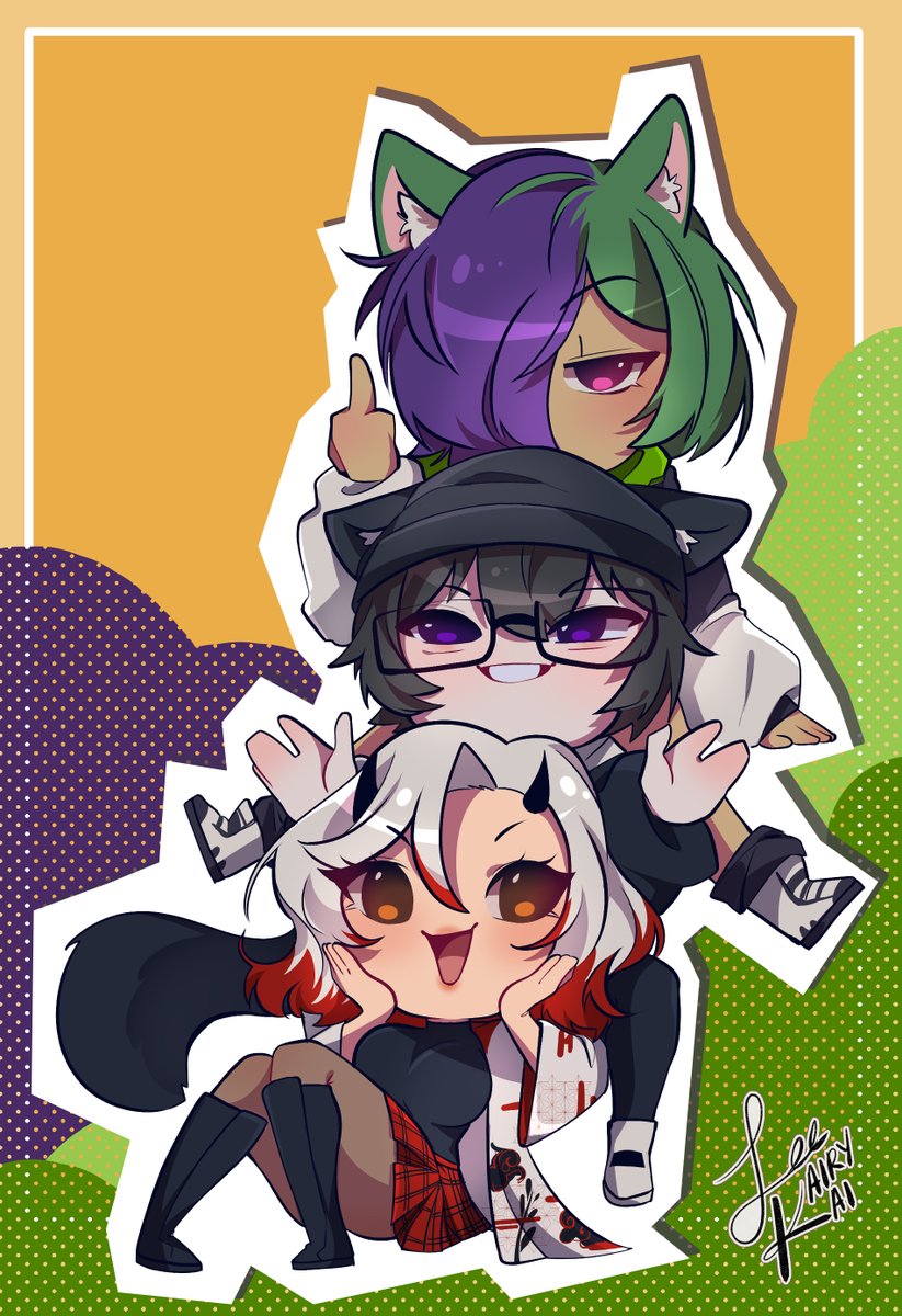 Una parte de la familia del caos, de mi familia~🔥
No están todos, pero de verdad los quiero mucho, gracias por estar ahí siempre conmigo, apoyándome y regañándome, primordialmente regañándome, gracias!!

🎨: <a href="/Lee_Kairy/">Kairy_Gi 🐯 ComisionesABIERTAS</a> (Sos increíble!💙)