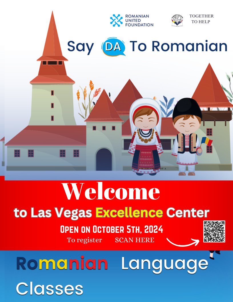 togethertohelp's tweet image. Unlock the World of Romanian Language for Free! Don't miss out on this offer - register before October 5th, 2024. Embrace the opportunity to volunteer and make a meaningful impact in your community!
To register click here: docs.google.com/.../1FAIpQLSeQ…