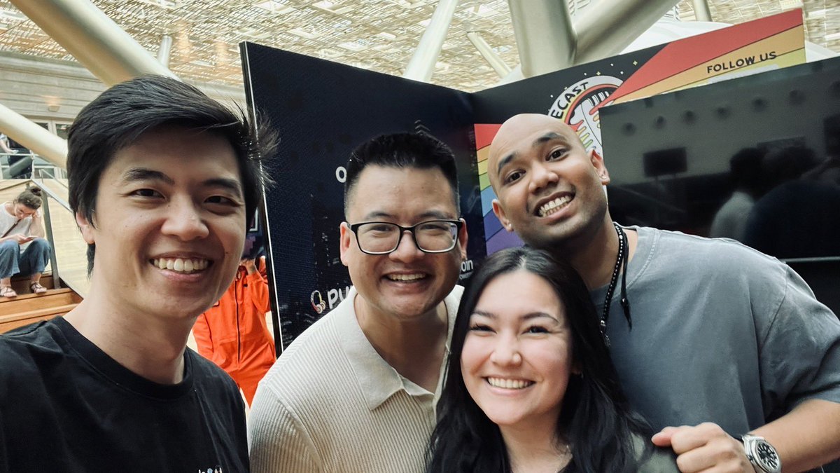 bbbbammee's tweet photo. Day 2 of #Token2049 👀 

• @PudgyAsia ‘Cut the CRAB’ lunch 🦀 always gud vibes w my fellow pengus 
• Ordinals Summit 🟧 w legends
• Pudgy Asia Tour SG edition 🐧💛 
• @ZKcandyHQ boat party 🛥️ 

guess who was boat sick 🤢🤣 https://t.co/COD1euULpw