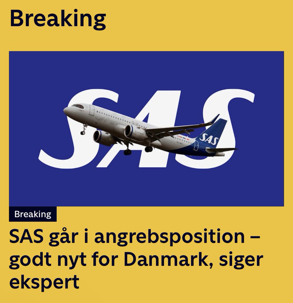 Lars Sandahl Sørensen (@larssandahls) on Twitter photo Fantastisk nyhed fra <a href="/SAS/">SAS - Scandinavian Airlines</a> 👏 - og meget værdifuldt for Danmark, danskerne, danske virksomheder og arbejdspladser.
Strategisk væsentligt, at SAS satser reelt på <a href="/CPHAirports/">Copenhagen Airport</a> som en primær hub #dkbiz #dkpol Fantastisk nyhed fra <a href="/SAS/">SAS - Scandinavian Airlines</a> 👏 - og meget værdifuldt for Danmark, danskerne, danske virksomheder og arbejdspladser.
Strategisk væsentligt, at SAS satser reelt på <a href="/CPHAirports/">Copenhagen Airport</a> som en primær hub #dkbiz #dkpol