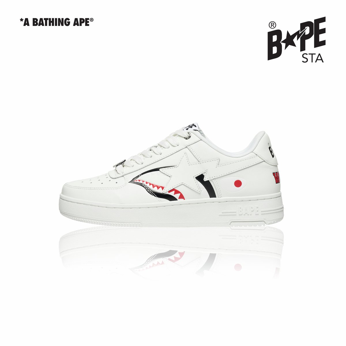 BAPEOFFICIAL's tweet image. New Black and White Colorways Serves Up Timeless Glamour!
The upcoming BAPE® STA SHARK will be releasing at BAPE STORE® and BAPE.COM on Saturday, September 21.

#abathingape #bape #bapesta