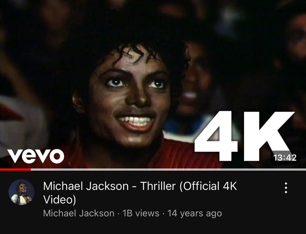 semmiras's tweet photo. THRILLER HIT 1 BILLION VIEWS!!! https://t.co/V9jXPvJWik