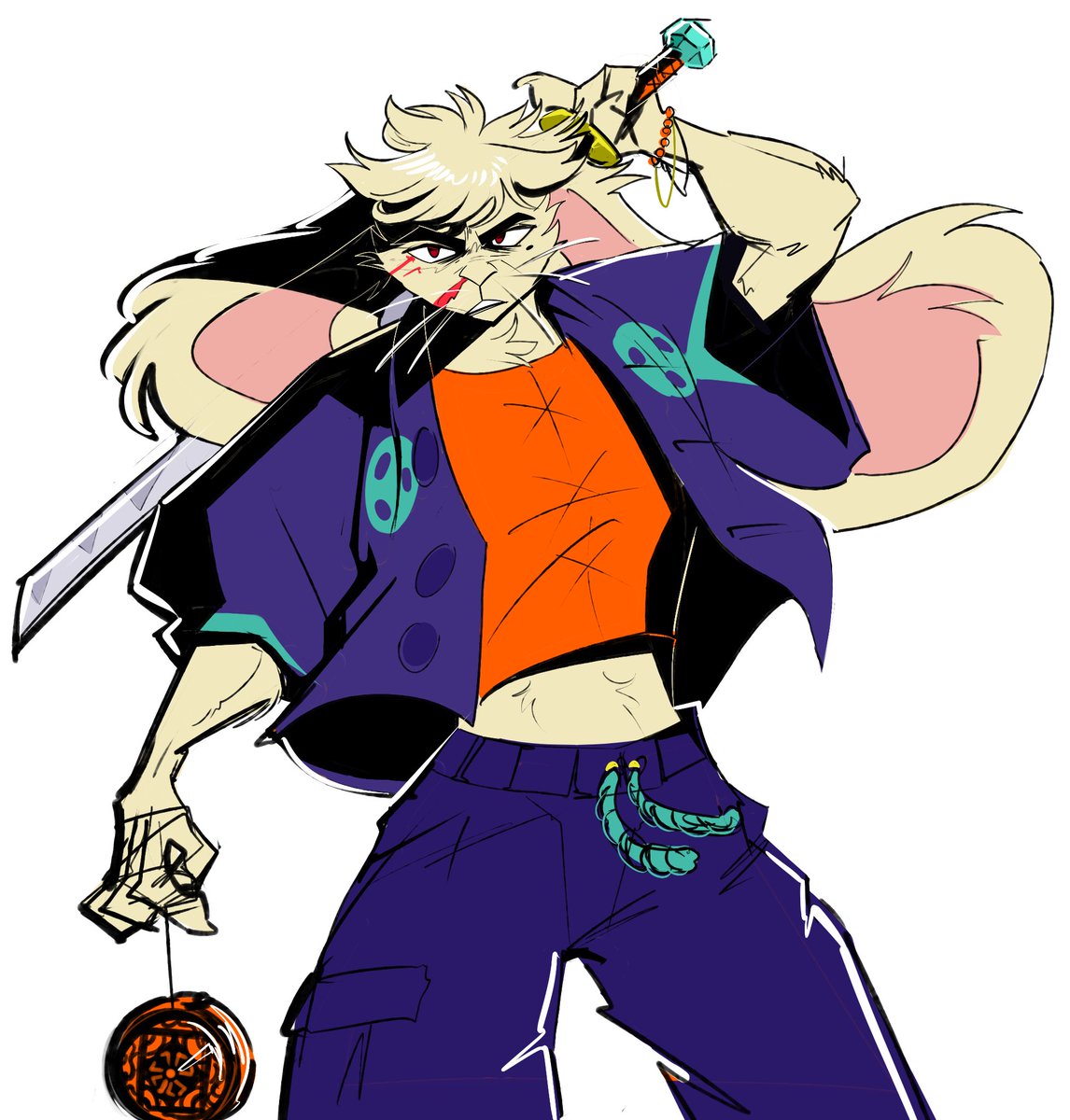 Loryska2's tweet image. I need to draw usagi more!!! #samurairabbit