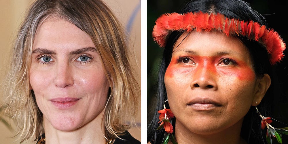 danakhughes's tweet photo. Gabriela Hearst and Nemonte Nenquimo on Climate Activism and Finding Hope https://t.co/US6GDxwltk https://t.co/FolC4RbIfl