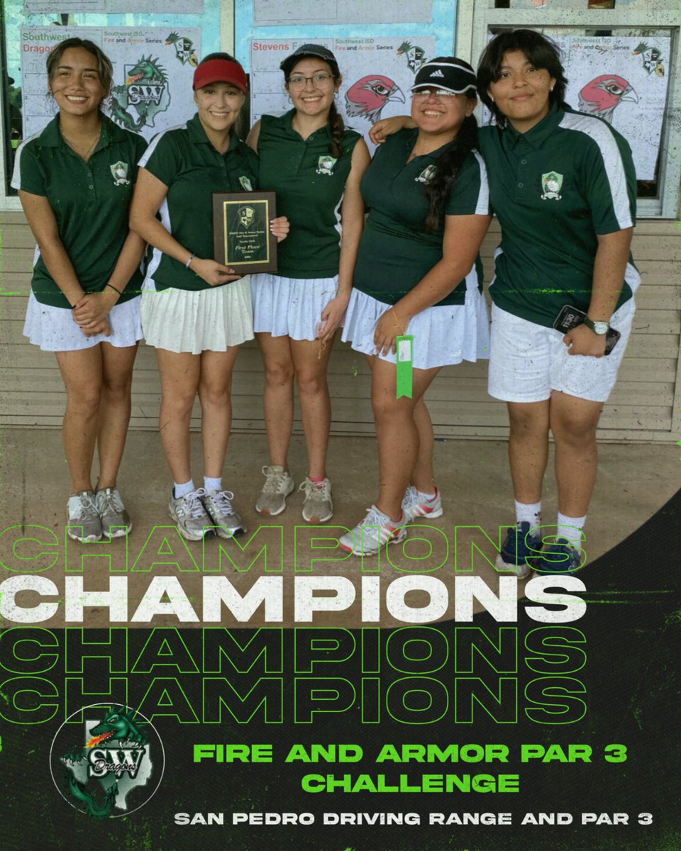 Great day for Dragon Golf as both our Boys AND Girls teams took 1st place in today’s Fire and Armor Par 3 Challenge at San Pedro golf course! 
🐉⛳️🏌️‍♂️🏌🏻‍♀️
