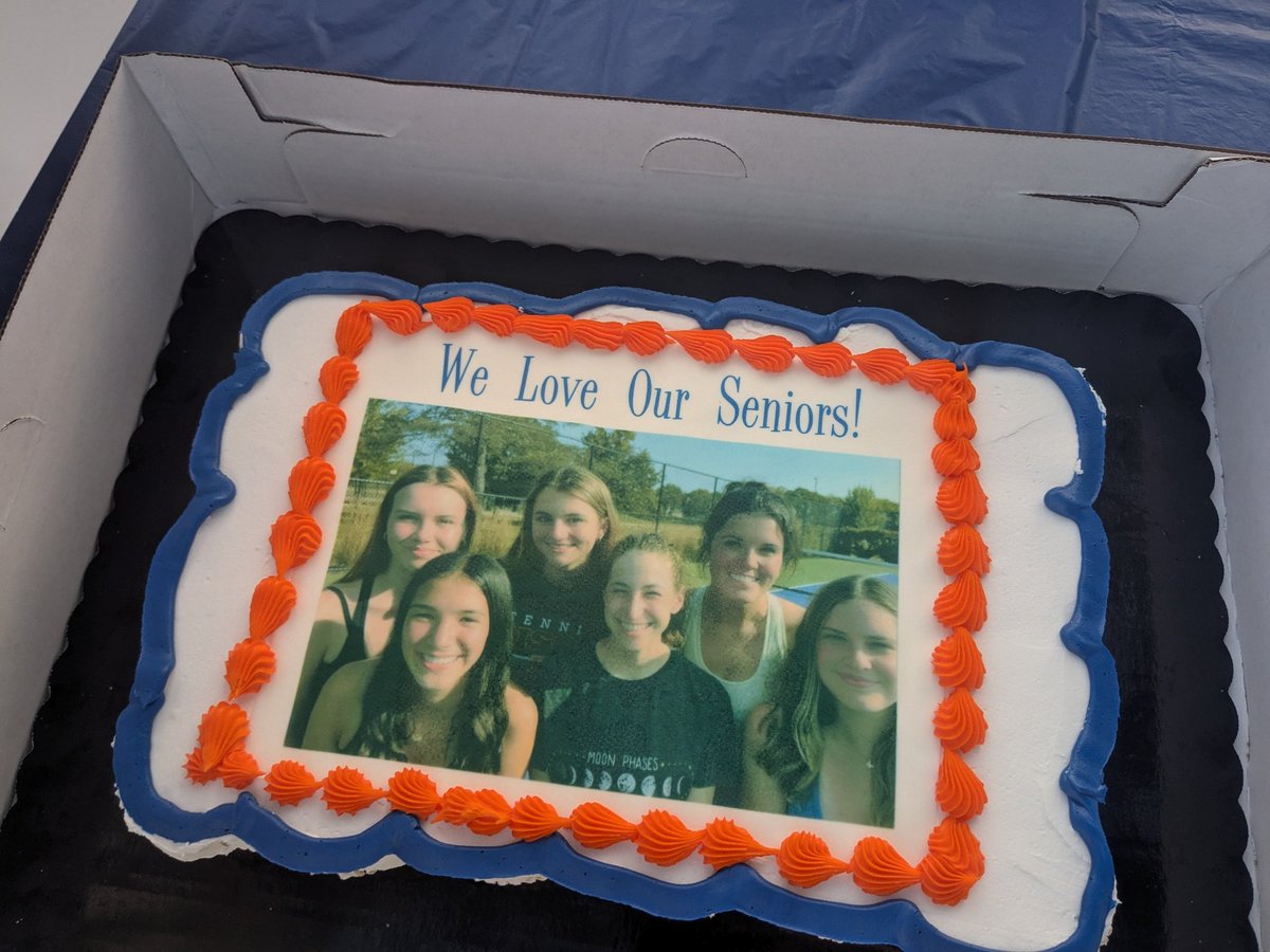 Congrats to a great group of Seniors on Senior Night!  The Bison enjoyed a 6-1 Victory over <a href="/GrensTennis/">EGHS Girls Tennis</a> and celebrated in style after the meet.  JV also won 5-2 and F/S won 5-0.  I am very lucky to coach these 6 amazing seniors! <a href="/BGBisonAD/">Buffalo Grove Athletics</a>