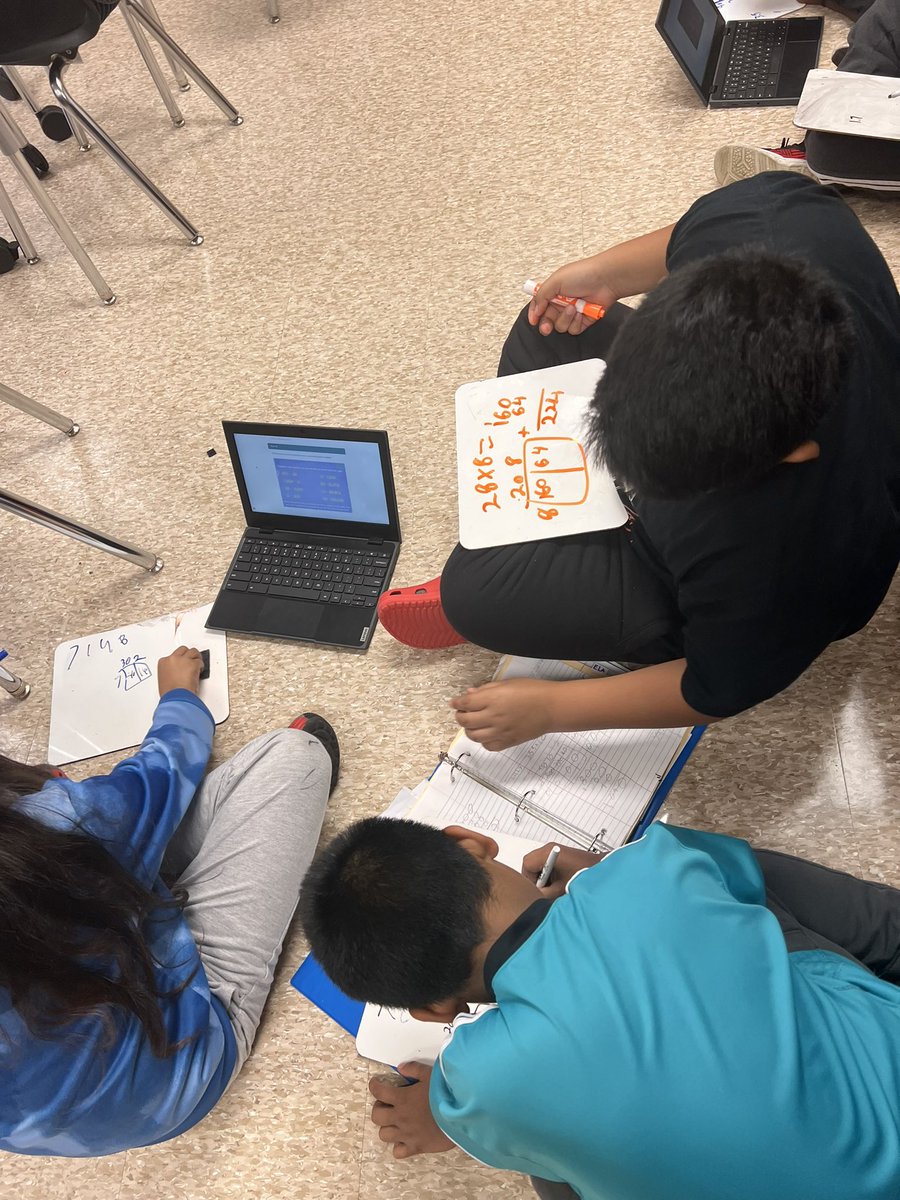 DiggsLatham's tweet photo. Ms. Cash &amp; her 5th graders shared: “We gamified math as we practiced standard NBT.5!! We collaborated, used critical thinking, &amp; communication as we attempted to exit the escape room! Talk about being Future Forward leaders!” #PortraitofaGraduate #learningandgrowinginharmony https://t.co/9p1no9o0ls