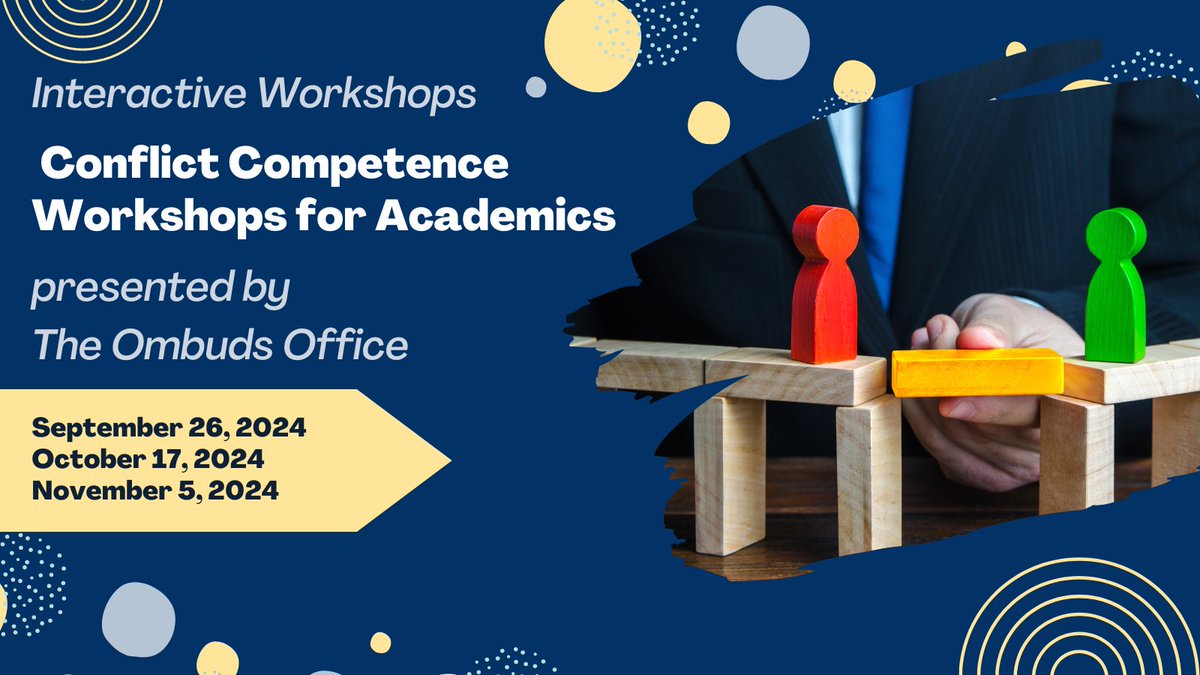 Attention <a href="/UCDavisHealth/">UC Davis Health</a> and <a href="/ucdavis/">UC Davis</a> academics! 
Join the Ombuds Office for these upcoming Conflict Competence workshops!

Registration closes soon for "Developing Resilient Research Collaborations" - don't miss out!

➡️Info &amp; Registration: health.ucdavis.edu/facultydev/fac…
#MedEd