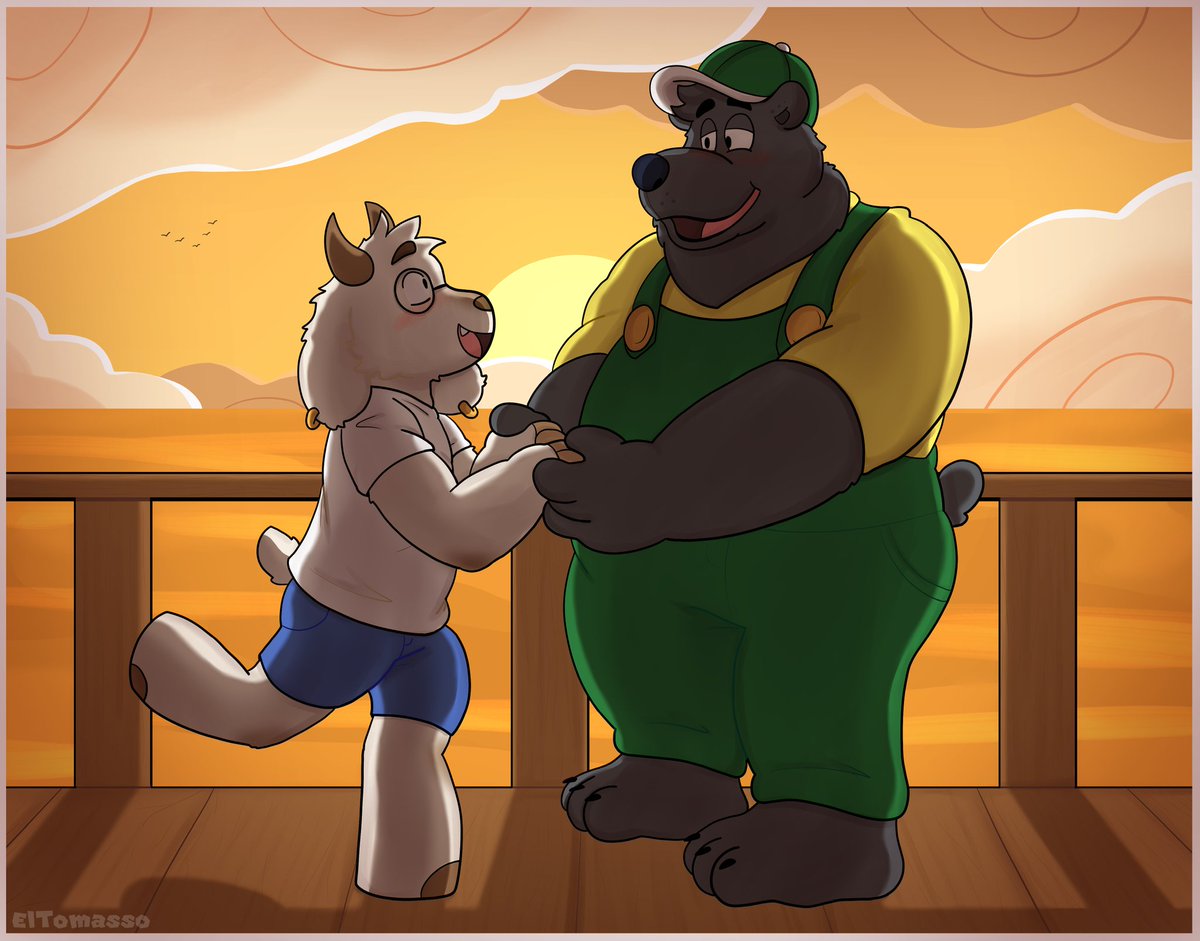 COMMISSION FOR <a href="/Bodaciousburr/">Magnus 💫</a> AND <a href="/StoopidGoat/">StupidGoat</a> !

They are so cute 💖

Thank you so much!