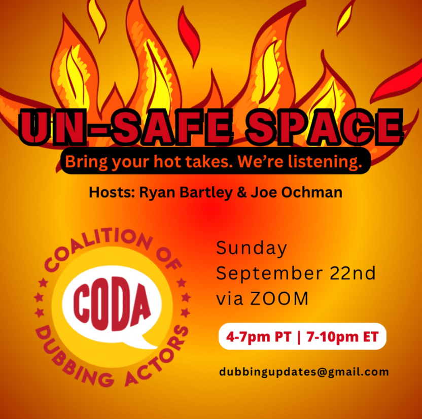 There’s lots of hot takes out there... but let keep them off social media!
Come scream AT real people, WITH real people at CODA’s first ever Un-Safe Space!
(Friendly reminder that anti-union sentiment online doesn’t help this strike end faster.)
Let’s scream it out among friends!