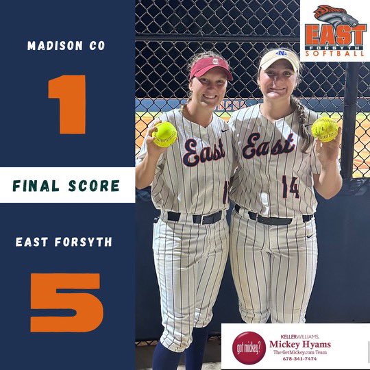 Broncos get the W at home 5-1. <a href="/alberty2025/">CadenceAlberty2025</a> and <a href="/EmmaSmallwood13/">Emma Smallwood</a> with 💣 s. <a href="/cali_marshall/">cali marshall</a> &amp; Tatum Porter with multi hit games. Alberty with W in the ⭕️ (10Ks, 3 hits, 1 R).  <a href="/BaileyGroover09/">Bailey Groover 2027</a> &amp; <a href="/brooklyn114402/">BrooklynCorn_2027</a> with 2 highlight catches. #team4 <a href="/ForsythSports/">FCN Sports</a> <a href="/EastBroncos/">EastForsythBroncoAthletics</a>
