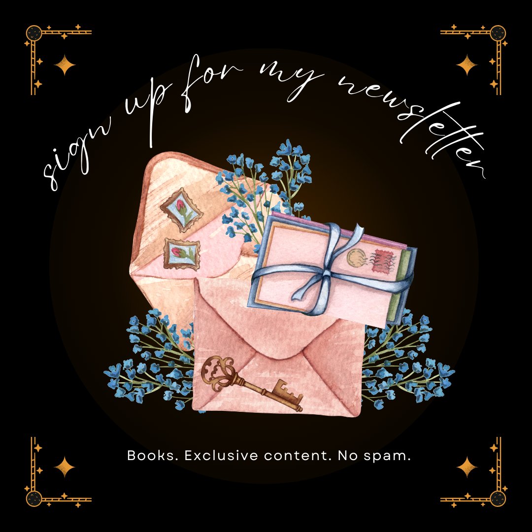 Free books, fun prizes and special fan pricingon my latest releases? You can get all this and more by joining my mailing list: subscribepage.com/s4t6x8