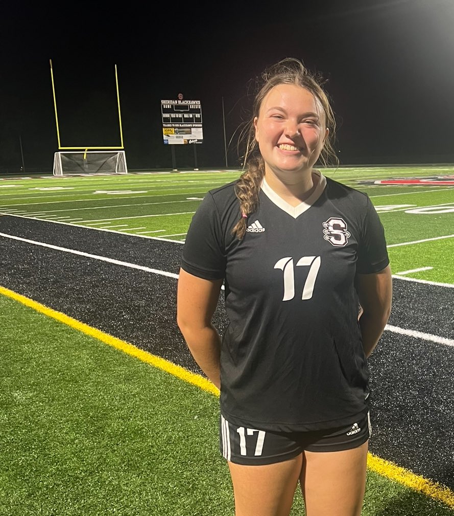 skeetercasler's tweet photo. Girls ⚽️ 

Providence Cristo Rey HS 0
Sheridan High School 16
Final 

SHS Sophomore Mak Southerland scored 2 goals tonight. 

@Richie_Hall 
@SheridanHawks1 
@Brian_Haenchen 
@KyleNeddenriep 
@CISR_Podcast https://t.co/NtaC3nldv3