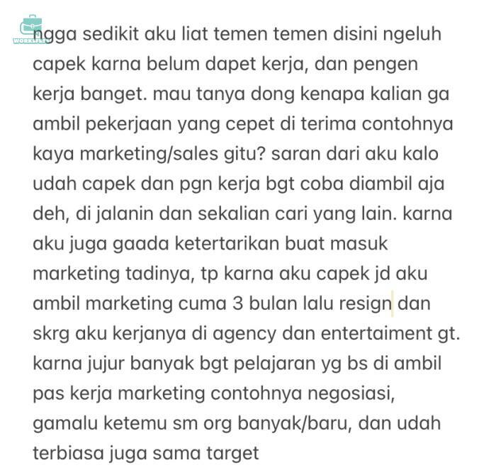 worksfess's tweet image. CW // PENGANGGURAN
work! sekedar saran untuk jobseeker atau yang masih cari kerja, semangat yaaa 🫰🏻