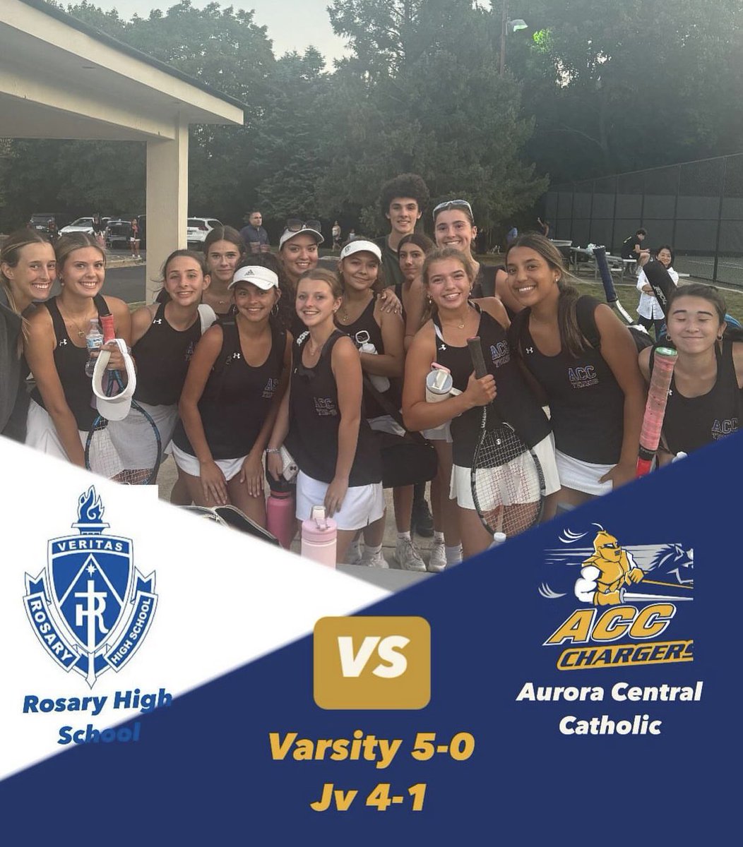 ACC Athletics (@acc_athletics) on Twitter photo Big win for girls tennis against Rosary today! They remain undefeated in conference play! Keep it up girls! Go Chargers! #ChargerUp <a href="/girlstennis_ACC/">Aurora Central Catholic Girls Tennis</a> Big win for girls tennis against Rosary today! They remain undefeated in conference play! Keep it up girls! Go Chargers! #ChargerUp <a href="/girlstennis_ACC/">Aurora Central Catholic Girls Tennis</a>