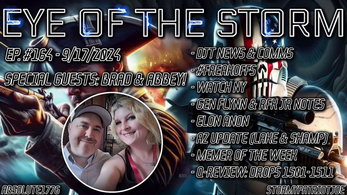 See you at 10:30pm EST!!!!
Special Guest <a href="/Blue_Eyes_88_/">Blue Eyes</a> and <a href="/Brad_CGZ/">Brad Zerbo</a>

Link:

rumble.com/v5f8ze5-eye-of…
