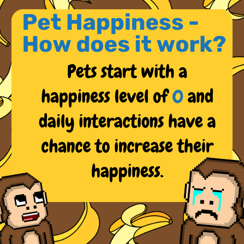 Canary_Punks's tweet photo. Is your pet still feeling down? 🥺
Show them some love and watch their on-chain appearance change when their happiness reaches 25! 💛
https://t.co/8Oxzo98XXg https://t.co/67MZMmqbCd