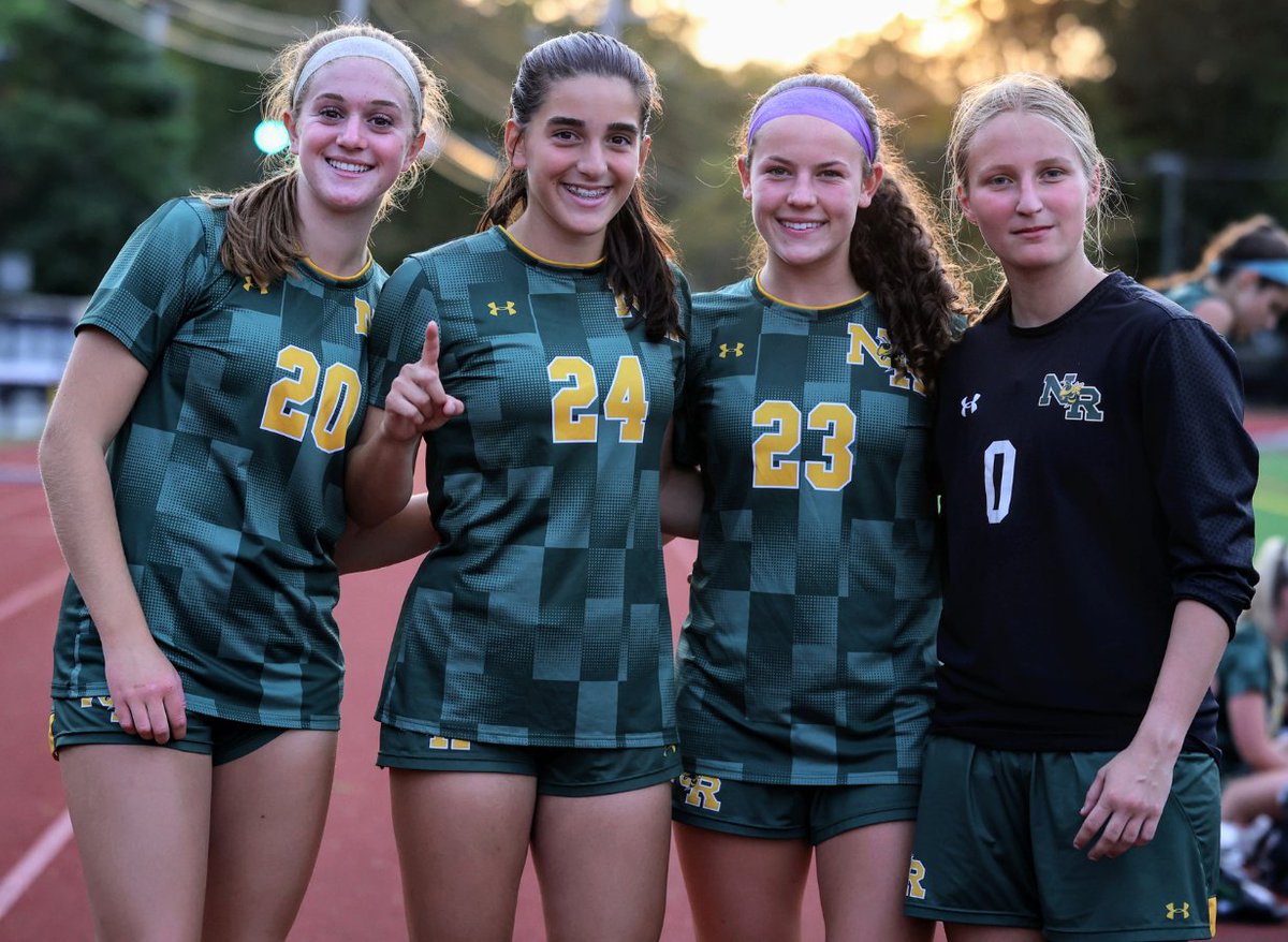 HornetPics's tweet photo. Battle of the Hornets: NRHS Triumphs! 
Our North Reading High School Hornets outplayed their counterparts from Manchester Essex!  
The final score? A resounding 5-0 in our favor.  
Ali Lanciani: Two goals—pure precision! ⚡
Kiersten Higgins: Another two goals—she’s on fire! 🔥
Ariana Demetri: Her first goal—a moment to remember! 🌟
And let’s not forget Macy Kurchian guarding the net like a fortress—shutout perfection! 🥅🚫
The Hornets are buzzing and will travel to CAL rival Lynnfield Thursday for match 1 of 2 on the season.  Go Hornets!!!  Full Google album link with 180 Photos - https://t.co/IL4tBWPbLq