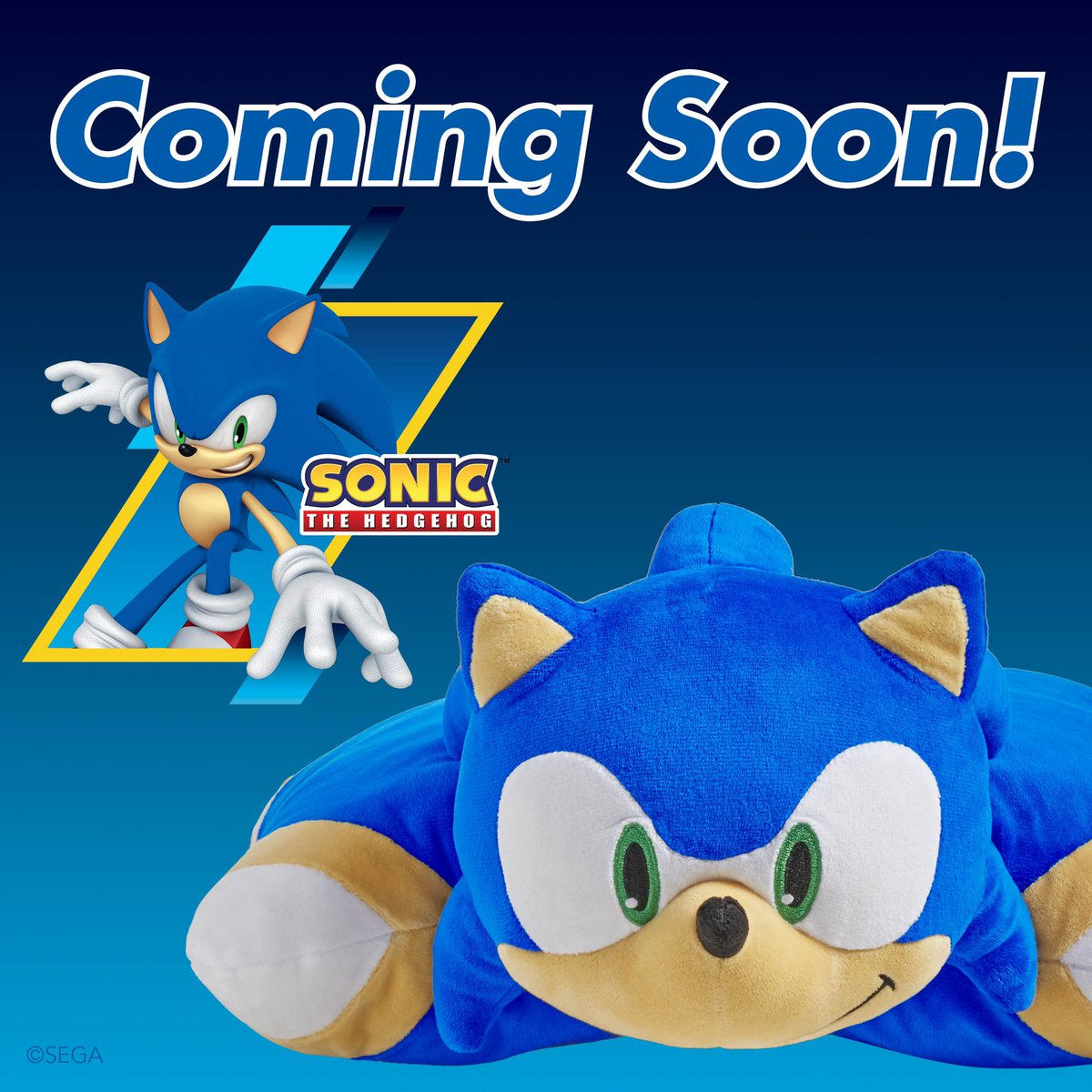 COMING SOON! We are so excited to announce that Sonic The Hedgehog will be joining the Pillow Pet family 🤩 Make sure to subscribe to our mail list on our website to be the first to know when he’s here! You don’t want to miss this because he’s gonna go FAST 💙💨