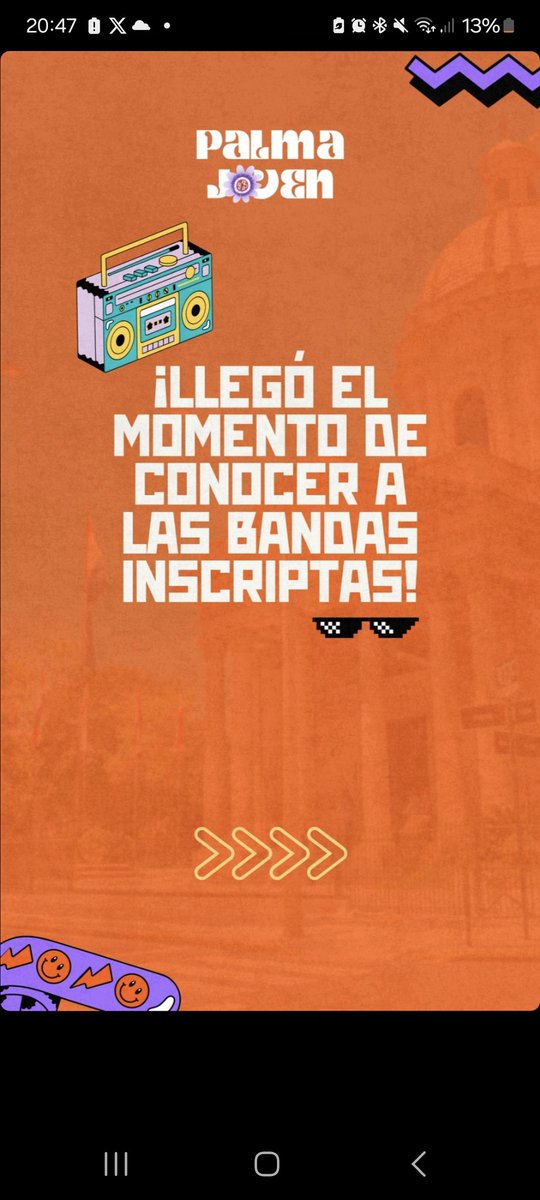 Este sábado 21/09 se realiza el evento Palma Joven con cierre de la calle Palma para celebrar el día de la Juventud 🍻 Nos gustaria poder subir a ese escenario y necesitamos de tu ayuda para hacerlo 🙏🏼 Votá por LA SEPTIMA en la historia del siguiente Link: instagram.com/stories/snjpar…