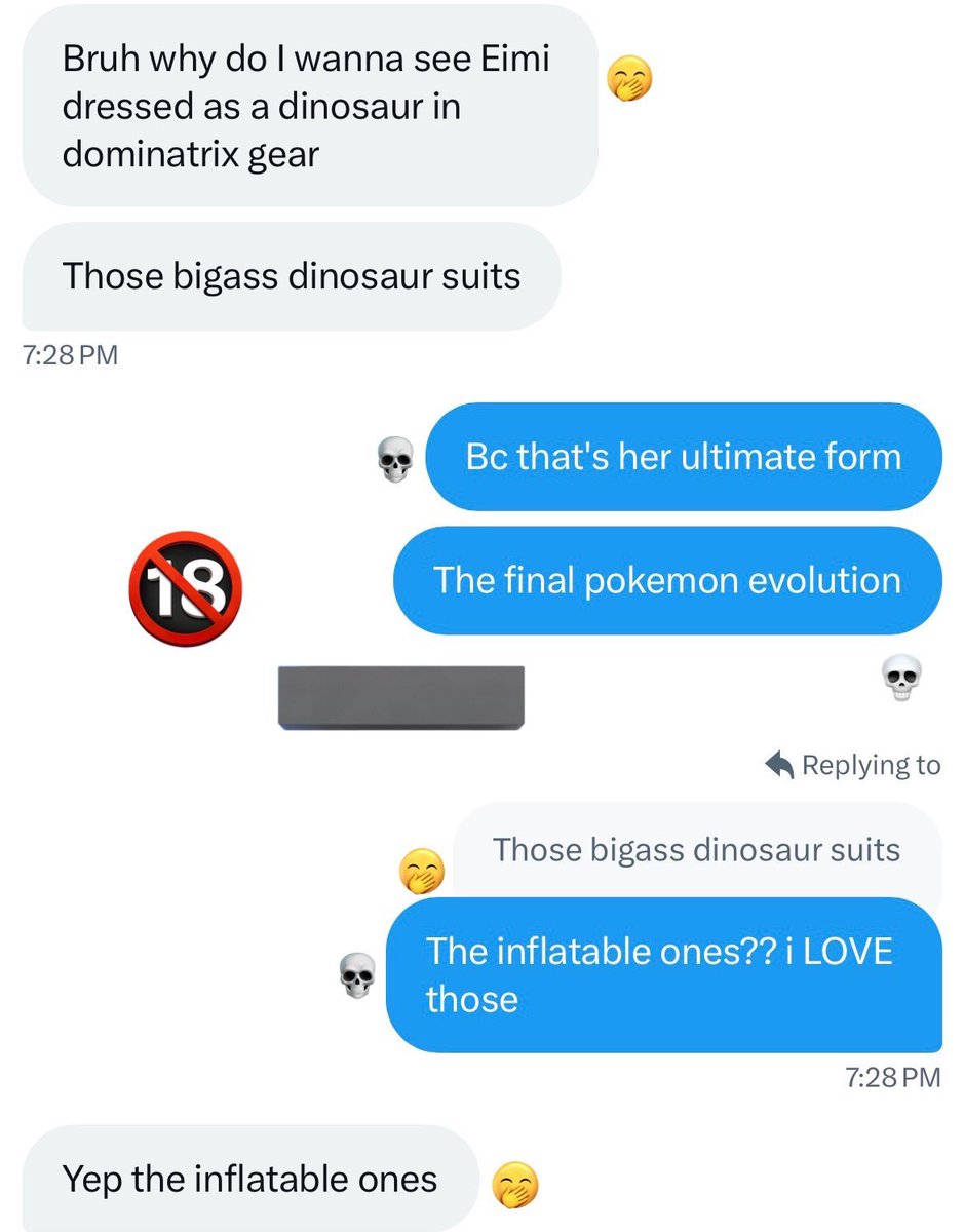 unhingedssmy's tweet photo. // NSFW ⚠️

💀 is proud to furnish UNDENIABLE PROOF that 🤭 enabled the creation of the fic ‘Smutosaurus Rex’, Part 1 of 2:

#ficlore #enabling #nsfw https://t.co/XVBM2TkHFV