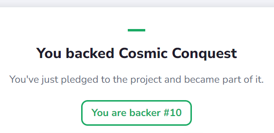 WhatGameNext's tweet image. Got in on the @AlphaClashTCG board game Cosmic Conquest that launched today!