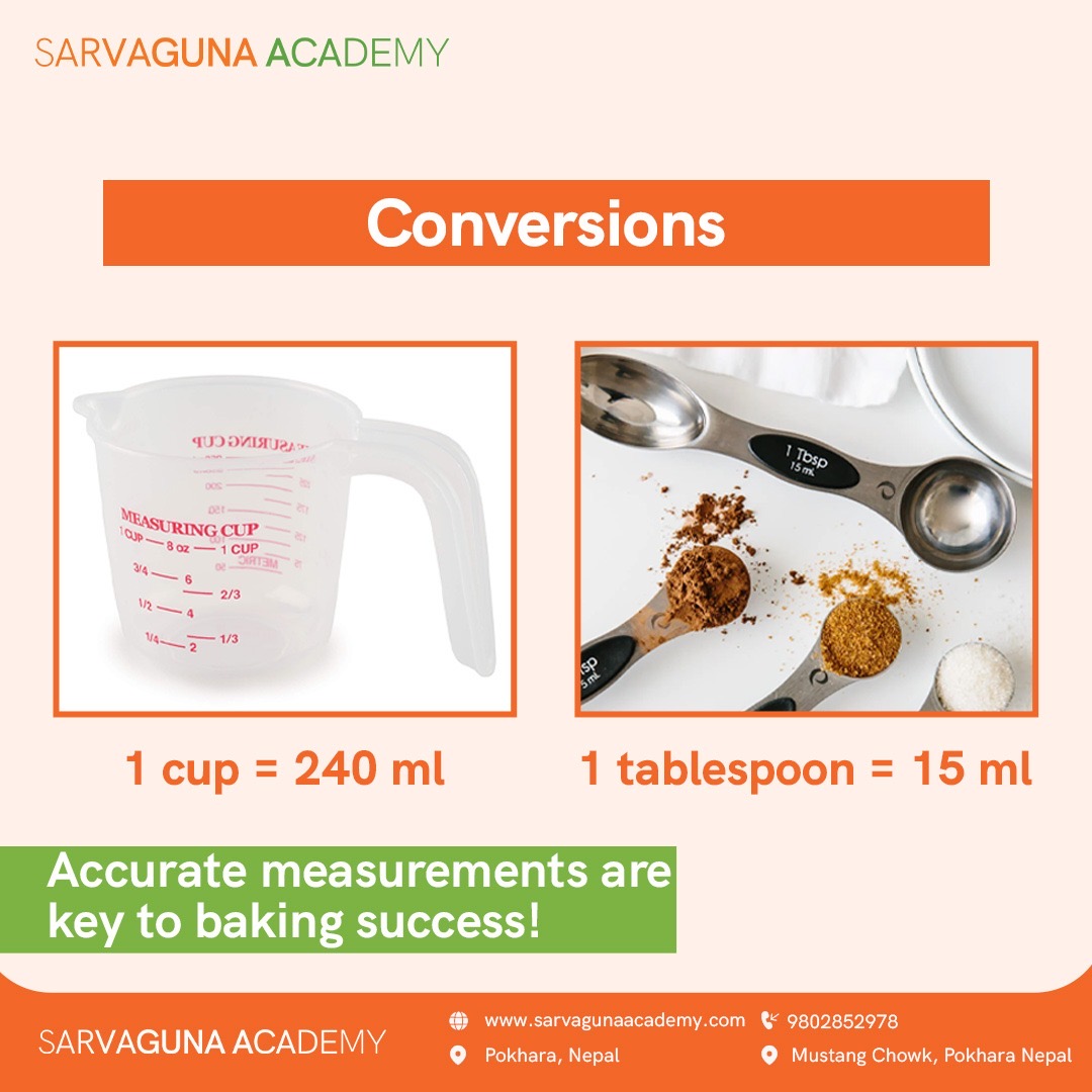 sarvagunafoods's tweet image. 🧁 Accurate measurements are key to baking success! Learn how to measure ingredients like a pro with our essential tips. Perfect your baking with precision at Sarvaguna Academy! 

#BakingBasics #SarvagunaAcademy #KitchenHacks