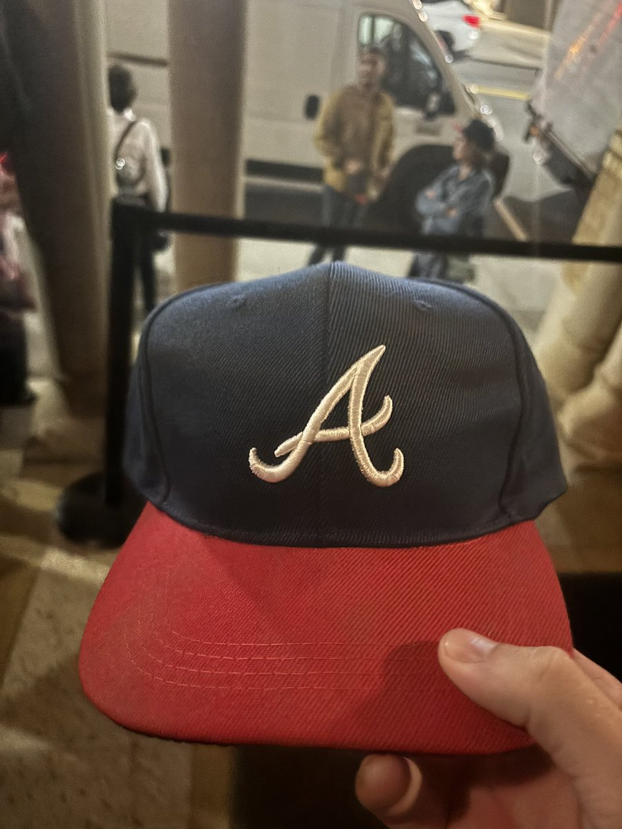 bluestein's tweet photo. A show I’ll never forget. Three former presidents (Clinton, Obama and Bush) and Biden each taped messages honoring Carter, who turns 100 on Oct. 1. The entire musical lineup came out for a final song: Georgia on My Mind. And a parting gift: Braves hats for all. #gapol https://t.co/6hmX15yBan