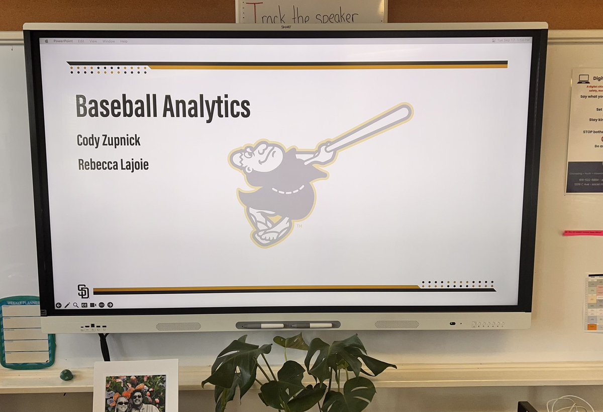 CCDSdolphins's tweet photo. CCDS middle schoolers had the unique experience to talk with two amazing professionals from the San Diego Padres organization during this week’s Master Class. Students learned about data analytics, sports sciences, and other behind the scenes jobs that go in to making a ball club https://t.co/lwUX2187wi