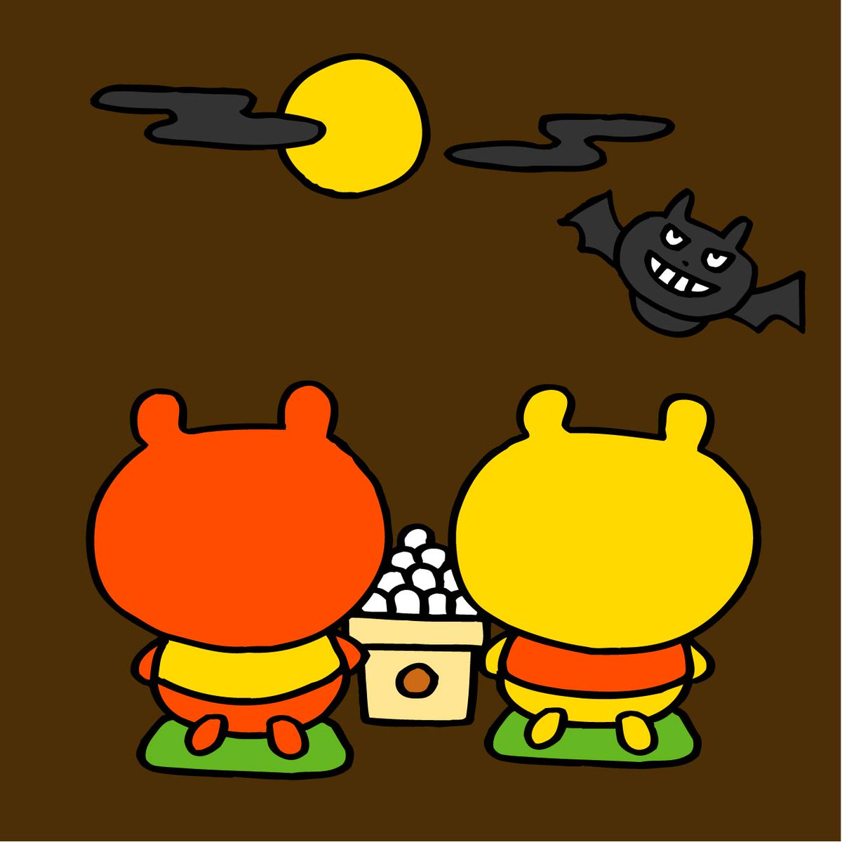今日は #秋分の日 🌙

お月見をしながら
まったりまちがいさがしも楽しいかも？

#ドコッチとココッチ #THEROCKETGOLDSTAR #まちがいさがし #中秋の名月 #十五夜