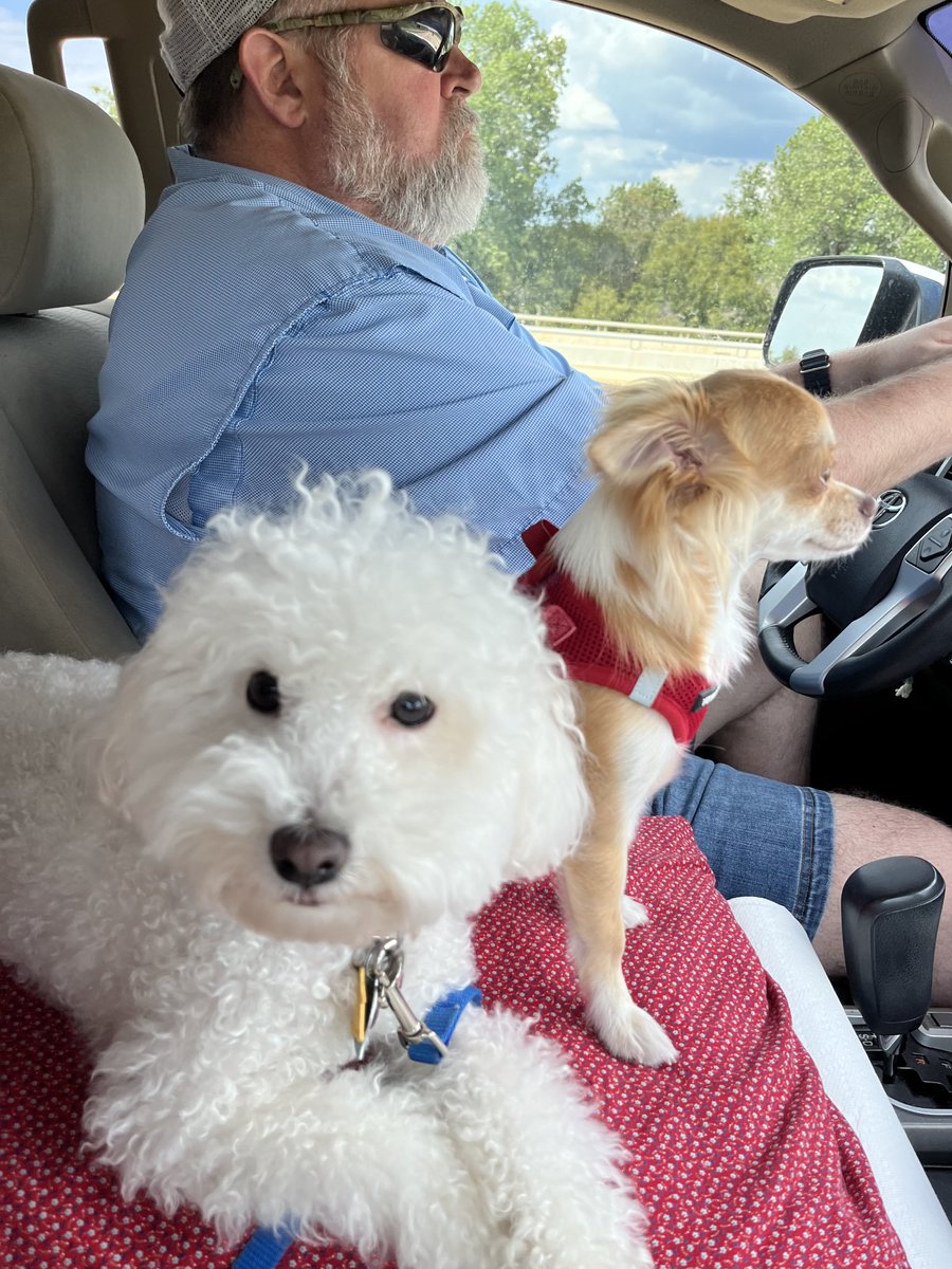 Charlie Lance and dad, Max on moms lap 😉