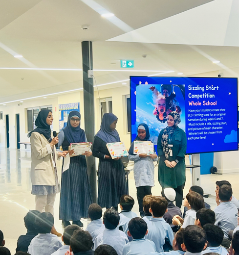 AIslamicCollege's tweet photo. At AIC Henley Brook, our primary students excelled during National Literacy and Numeracy Week. Using a picture prompt as inspiration, they crafted captivating openings that immediately grabbed attention.
#NationalLiteracyAndNumeracyWeek #CreativeWriting  #YoungWriters #AIC https://t.co/SBEyStT3Fz