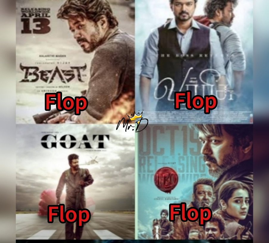 Bindra_Offl's tweet photo. 4 consecutive flops for @actorvijay .
#GoatDisaster #GOAT #GOATReview https://t.co/XA0oRuANuz
