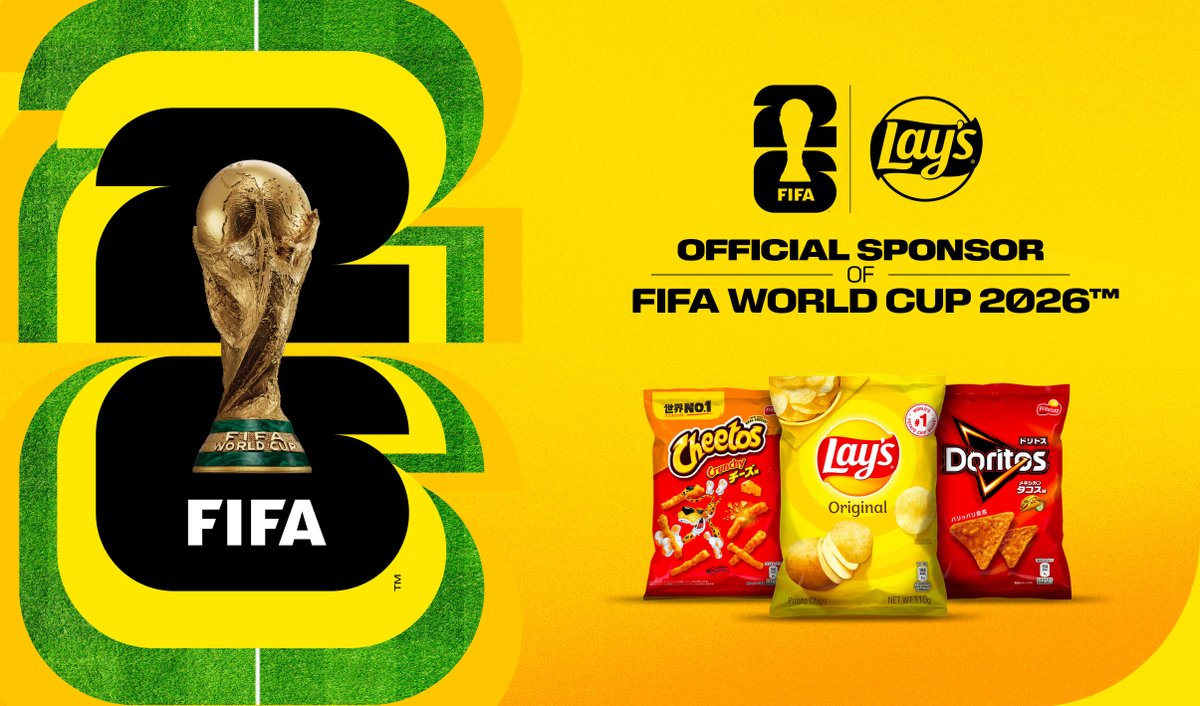 『レイズ』がFIFAワールドカップ26とFIFA女子ワールドカップ2027の公式スポンサーに決定。「ドリトス」「チートス」も公式スポンサーとして試合を盛り上げます⚽

ジャパンフリトレーはフリトレー社のライセンスのもとレイズの輸入販売及びドリトス、チートスの製造/販売を行っています。