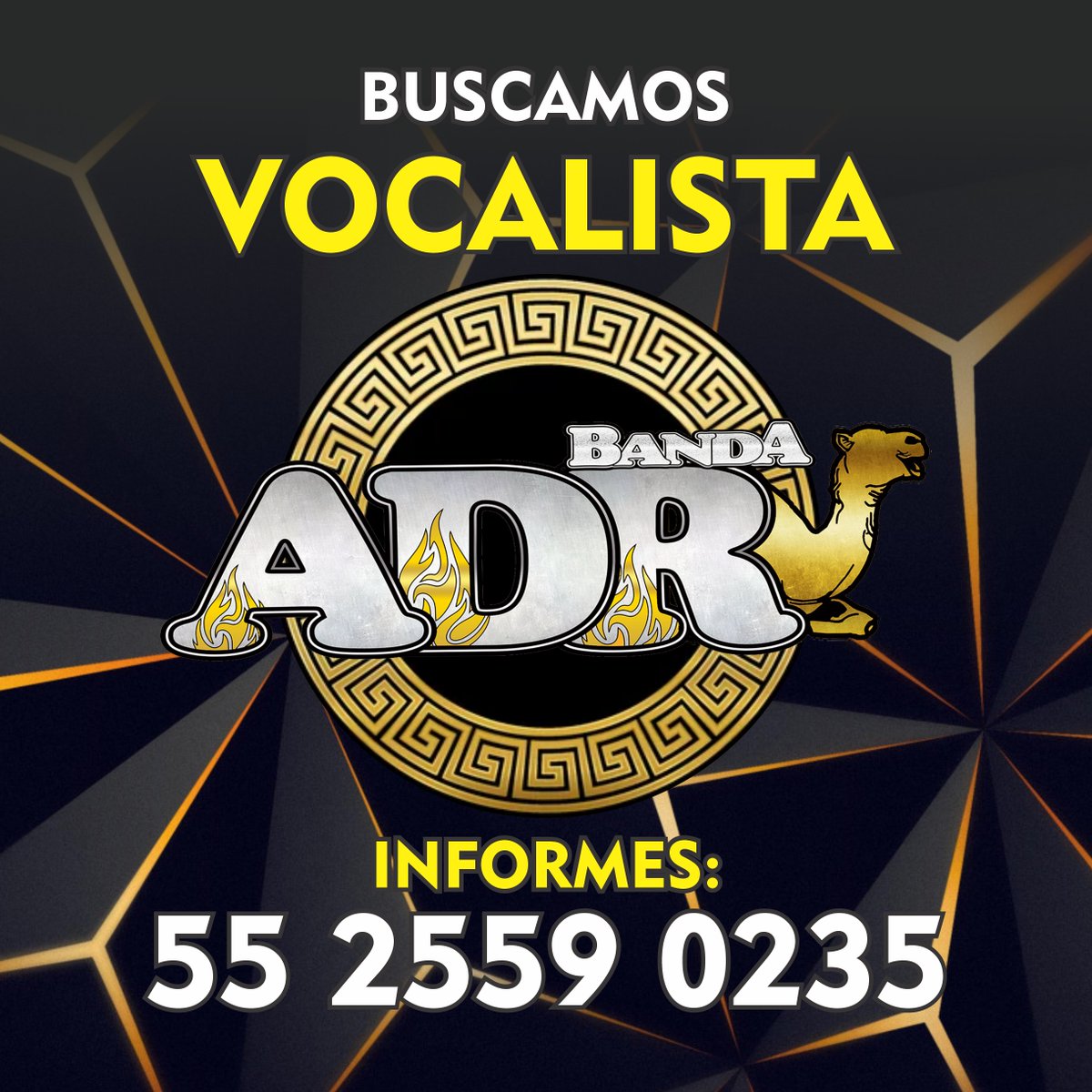 Bandaadr2014's tweet photo. #BuscamosTuTalento #bandaADR #vocalista #INFORMES #ViaWhatsapp https://t.co/otbAzDurYP https://t.co/c9N6pHPcQl