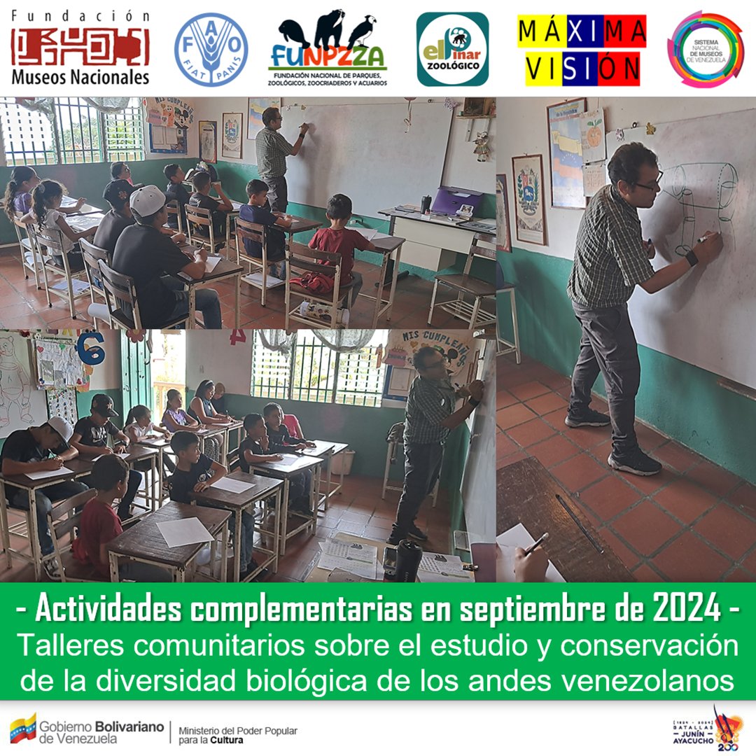 museosdevzla's tweet image. A principios de #septiembre, apoyamos a @FUNPZZA con el dictado de #talleres sobre #biodiversidad de los #andesvenezolanos, dirigidos a las #comunidades de La Azulita, Municipio Andrés Bello del Estado #Merida [instagram.com/p/C_zZ6Ijt4b3]