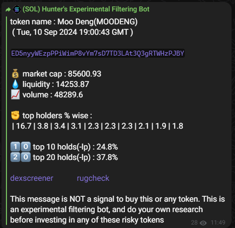 thehunterbaker's tweet photo. bot stays on!
#moodeng 85k to 7.2m , 85x
$ball 69k t0 2.6m , 38x
$ick $ato #blindsight $chimpy $mood #cigbwutt #ghosti $fwoon $maxxx $nft $random $bwett $soltr $taylor #deepjyoti $wog $fwel $lenny $dwark $pwepe $chaos $bonkey $roomly #minmori
join:
https://t.co/EAEvgXXsRK https://t.co/gv36mroI27