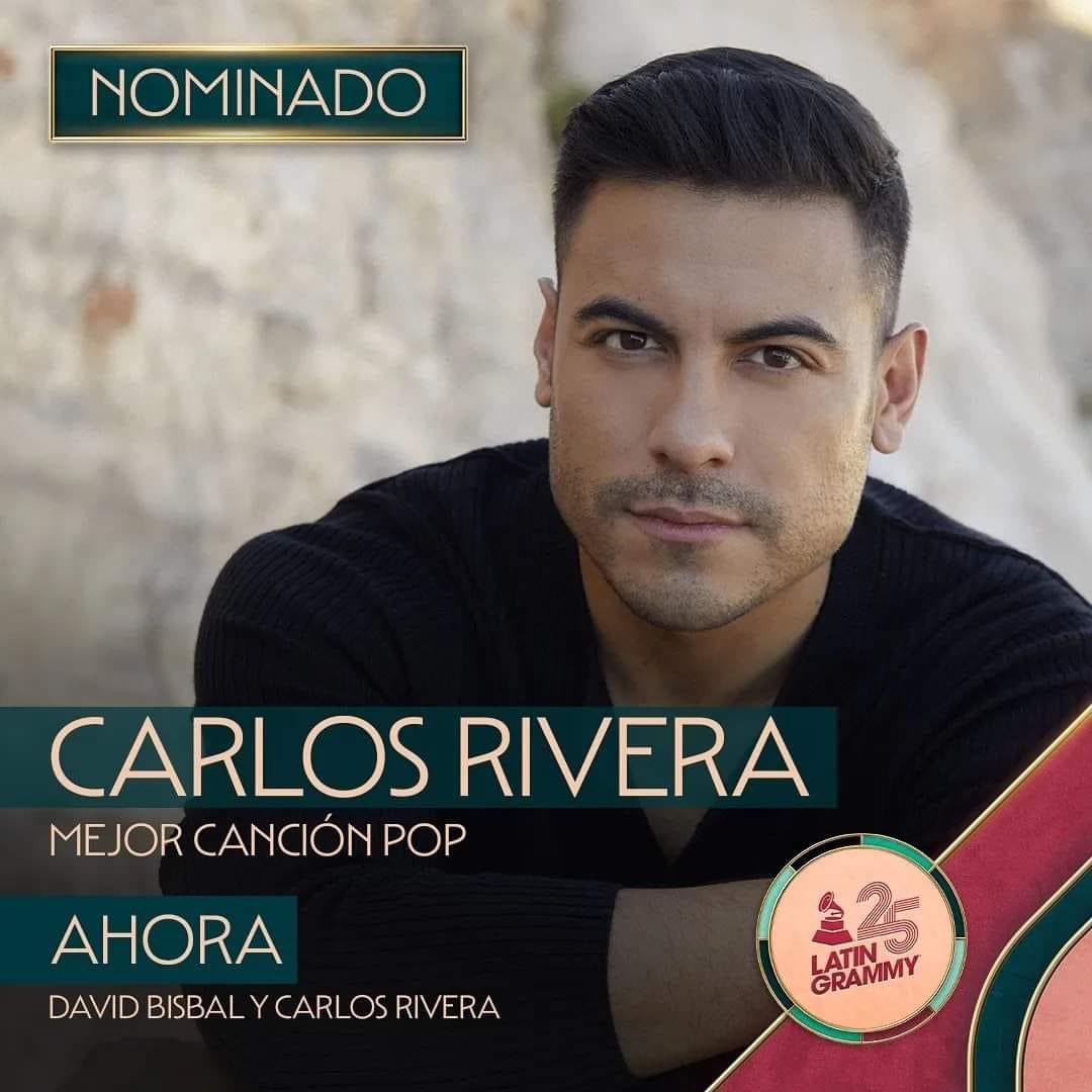 OnlineCdMx's tweet photo. Estamos nominados al @LatinGRAMMYs como Mejor Canción Pop con #Ahora colaboración con mi hermano @davidbisbal y que escribimos junto con @pablopre y producida x #pablocebrian ¡Gracias por esta nominación! ¡Dios es bueno! 🙏
Repost @_CarlosRivera
#carlosrivera #LatinGRAMMY2024 https://t.co/aXNDrqUfrO