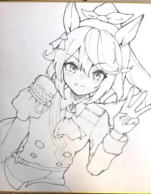 上手くなりますように🙏
1/100日色紙 #ウマ娘 