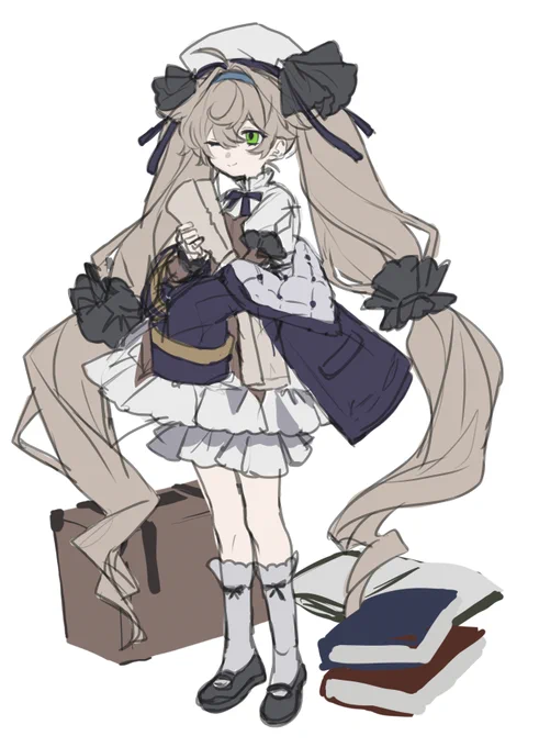 全部趣味で描いてるやつだけどロリ描けます 布とふわふわなデザイン好き